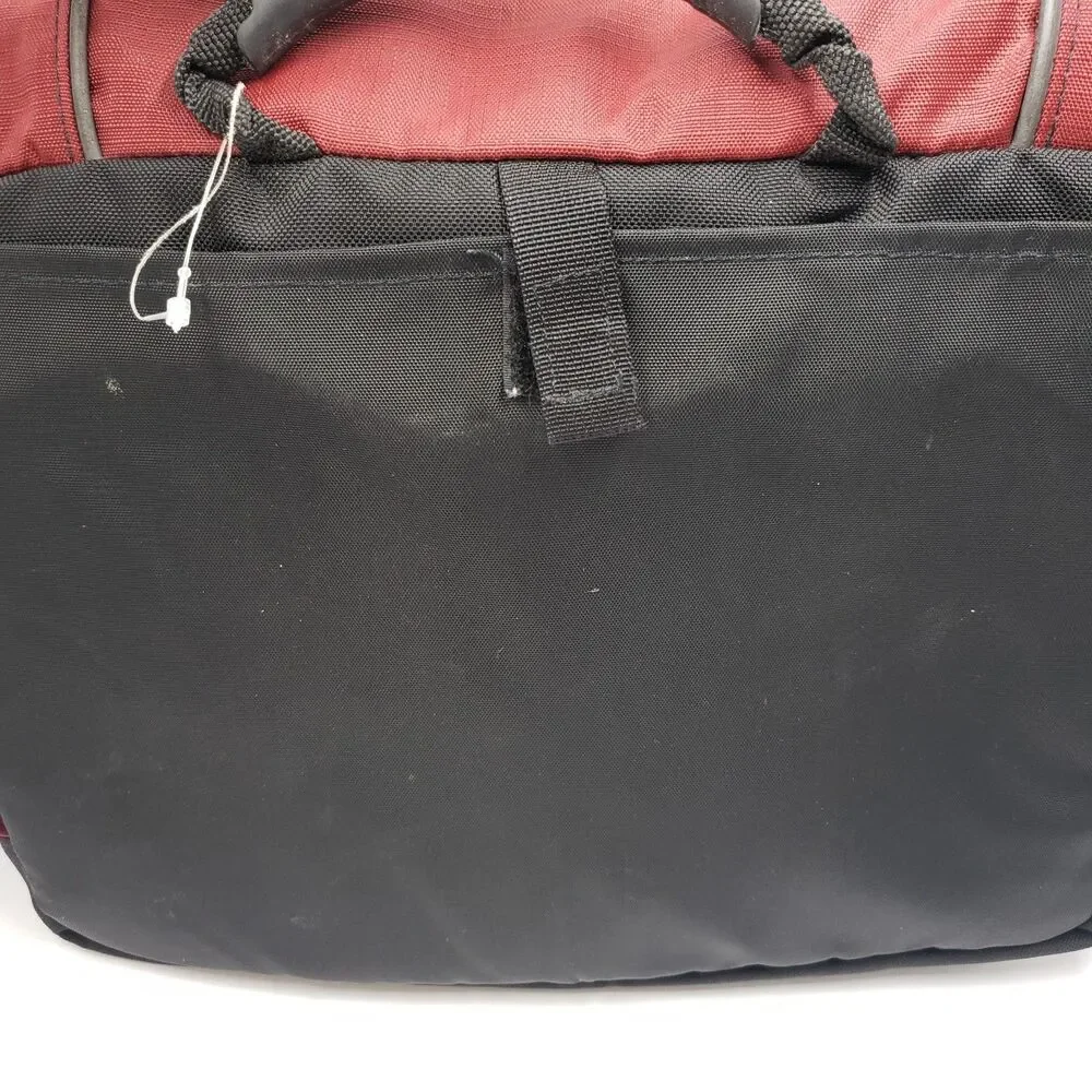 LL Bean Red Travel Messenger Bag Laptop Sleeve Carry On Organizer Crossbody